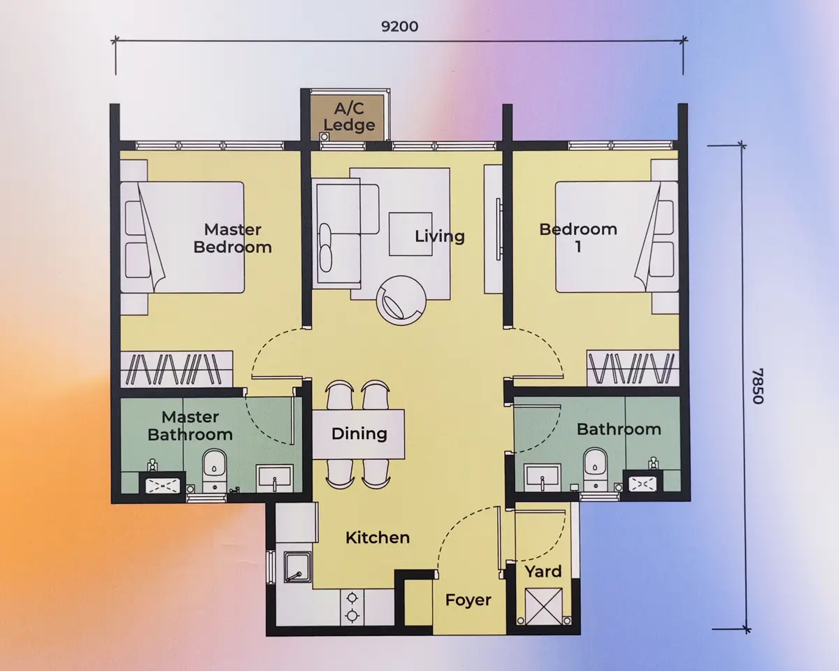 Exsim Bukit Jalil_The Kingswoodz @ Bukit Jalil_Layout_Type-B1