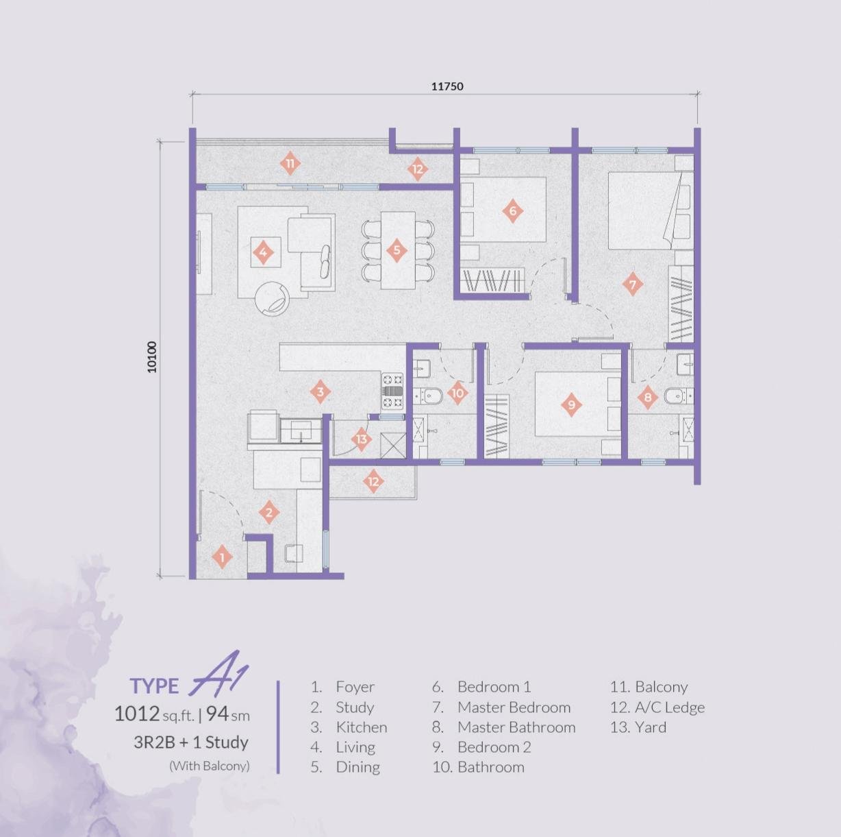 Exsim Bukit Jalil_Veladaz Residences_Layout_Type A