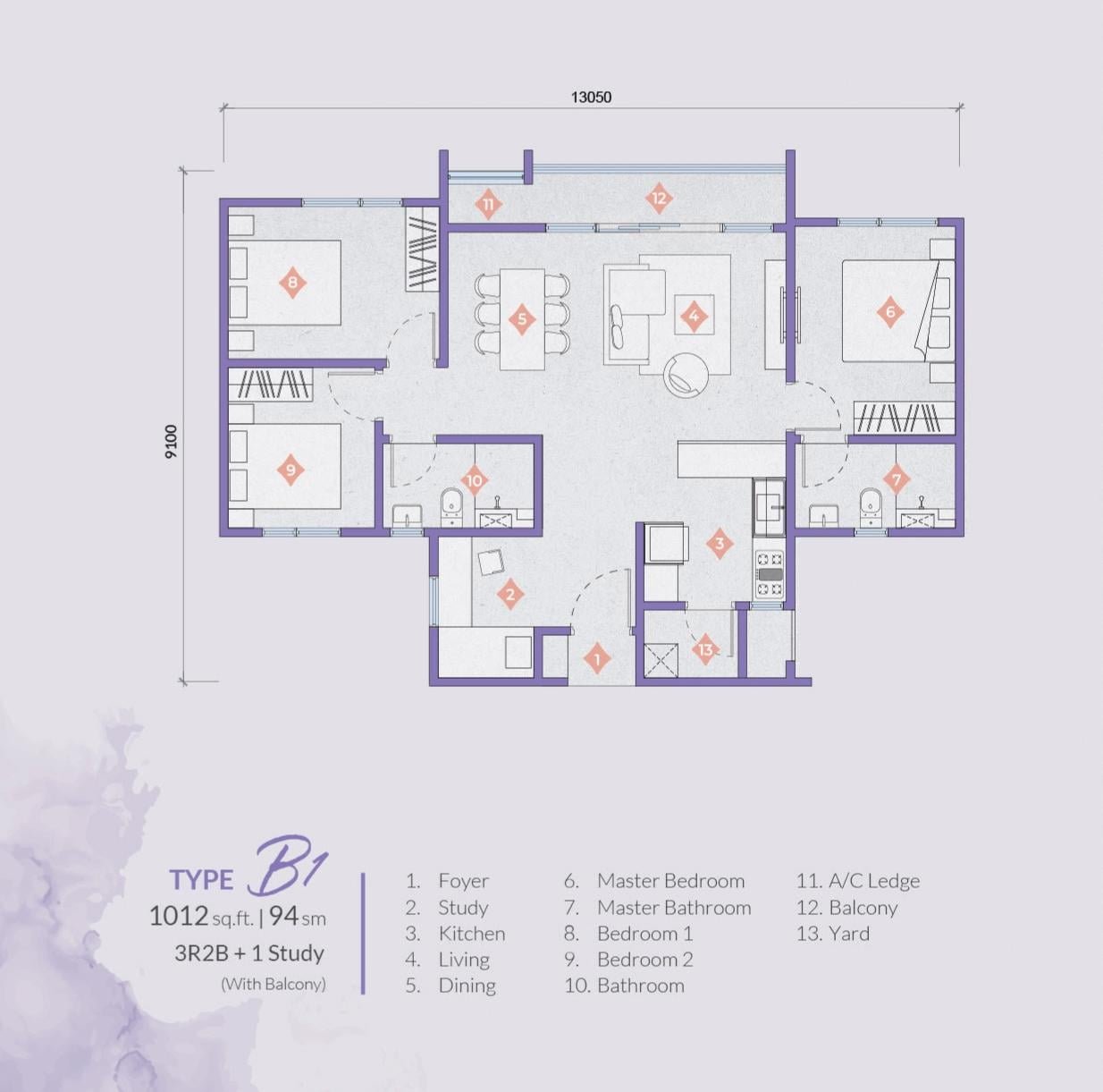 Exsim Bukit Jalil_Veladaz Residences_Layout_Type B