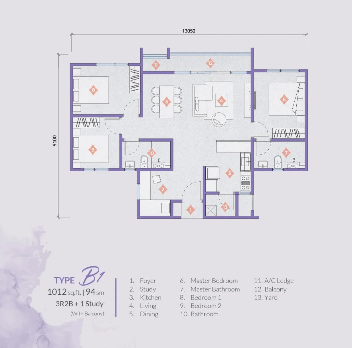 Exsim Bukit Jalil_Veladaz Residences_Layout_Type B