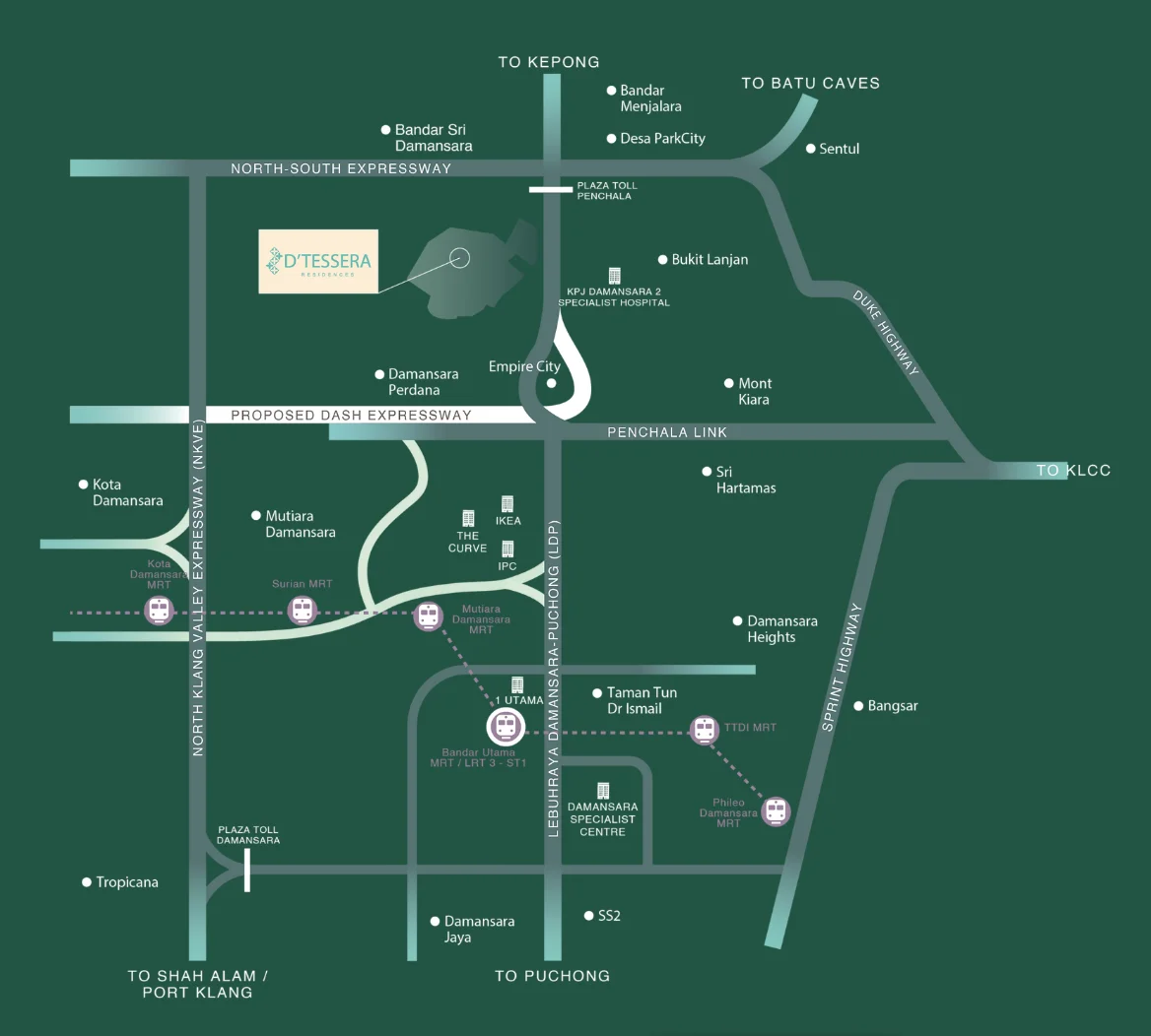 Exsim Damansara_D'Tessera_Location_Central Park Damansara.