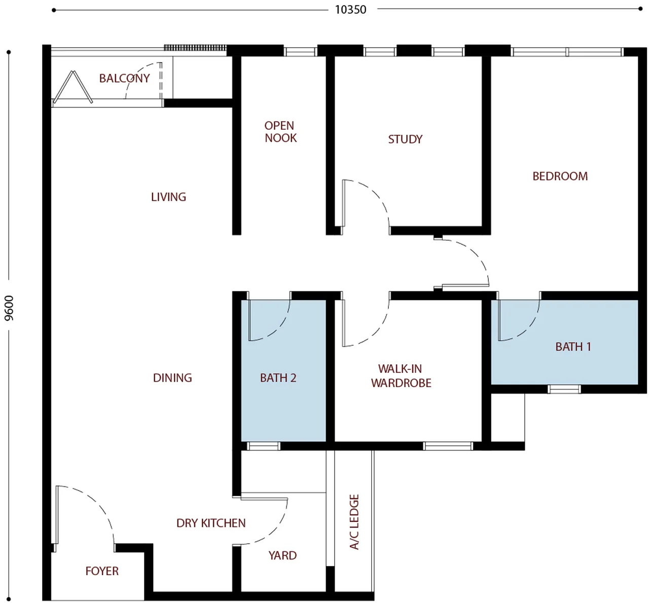 Exsim Sabah_Bayu Damai Residences_Layout_Type-B1