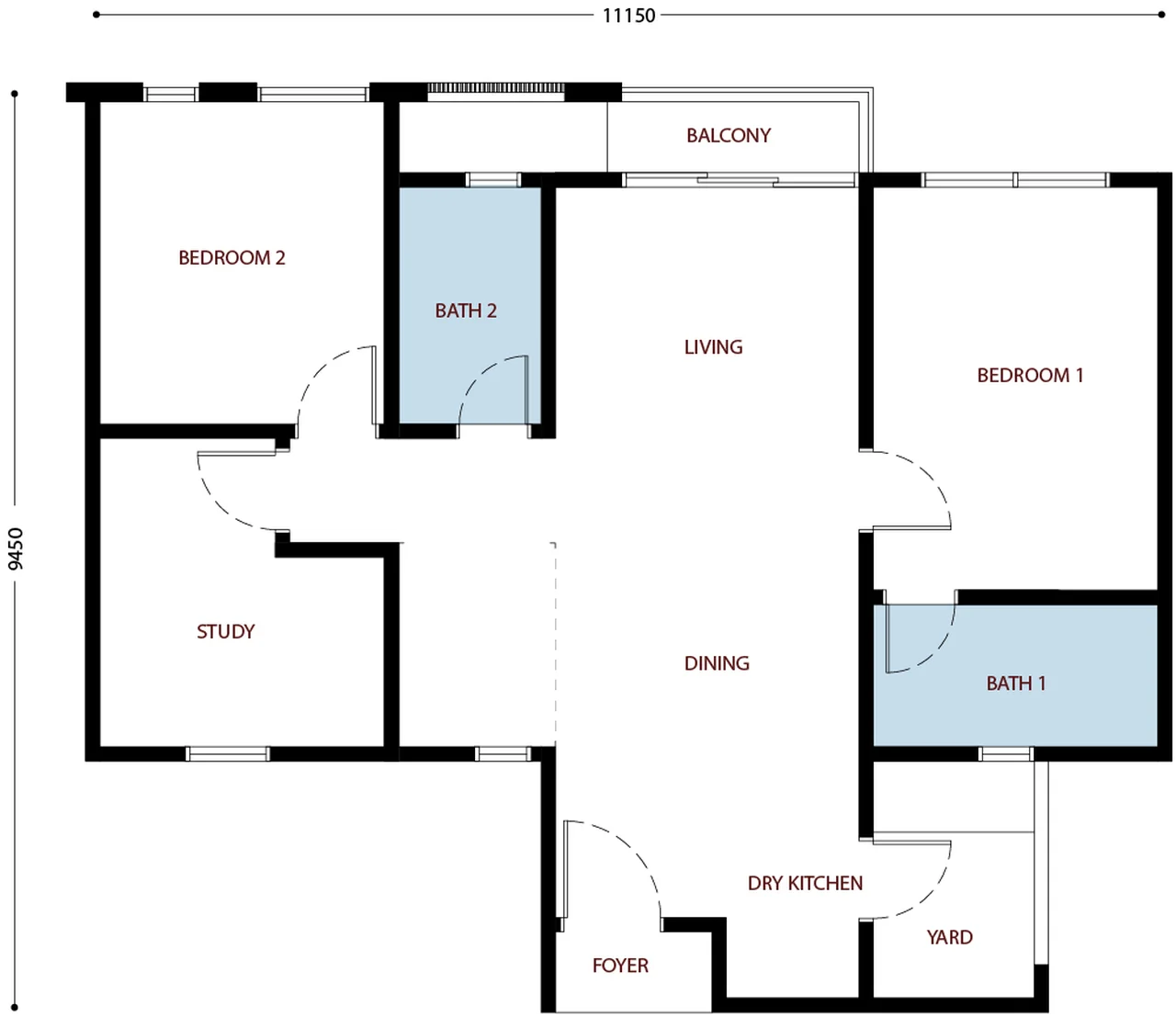 Exsim Sabah_Bayu Damai Residences_Layout_Type-C