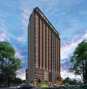 Exsim New Project_Exsim Terengganu_Qubaz Suites_Facade. Exsim Terengganu_Qubaz Suites_Facade.