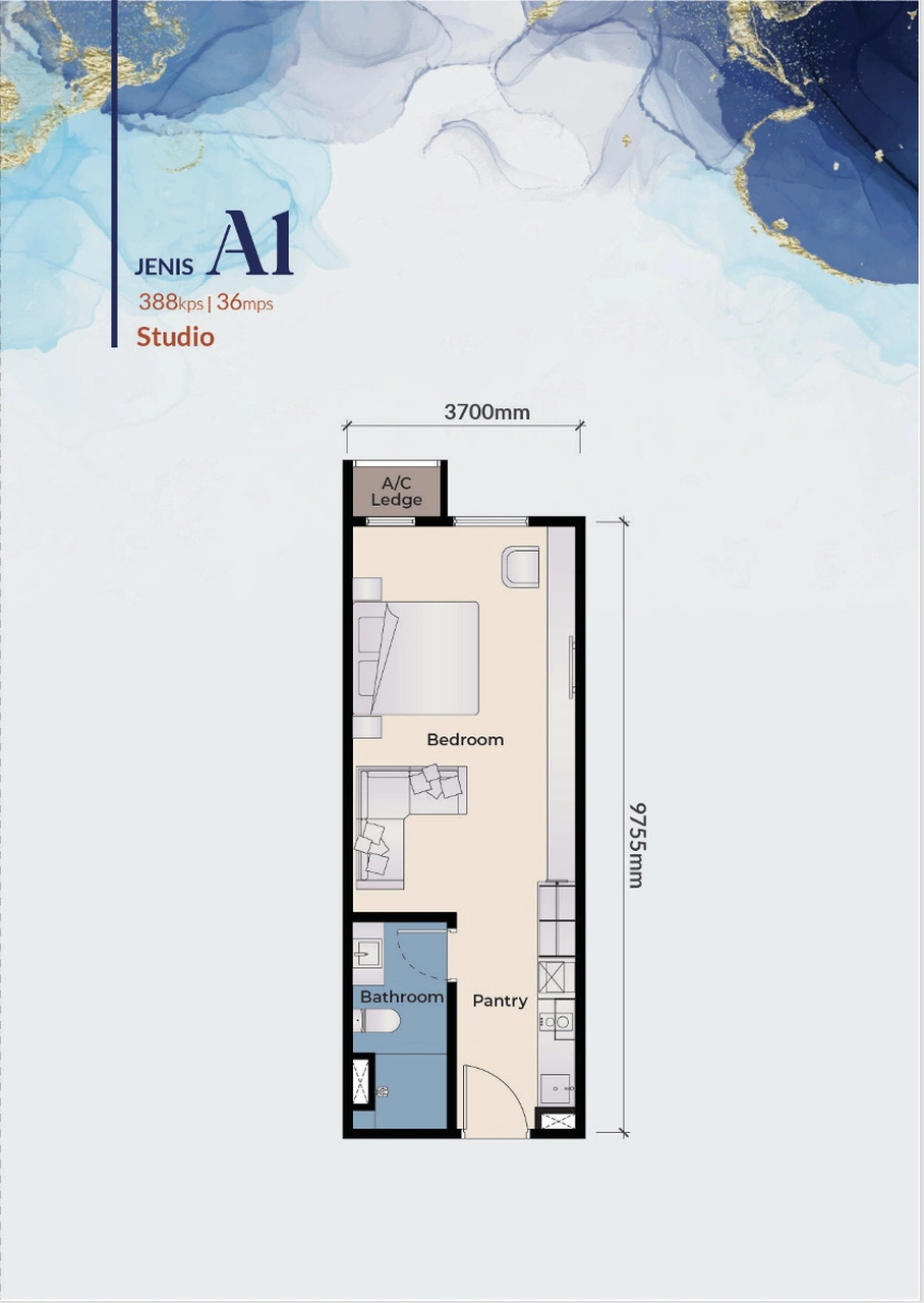 Exsim Terengganu_Qubaz Suites_Layout_Type A