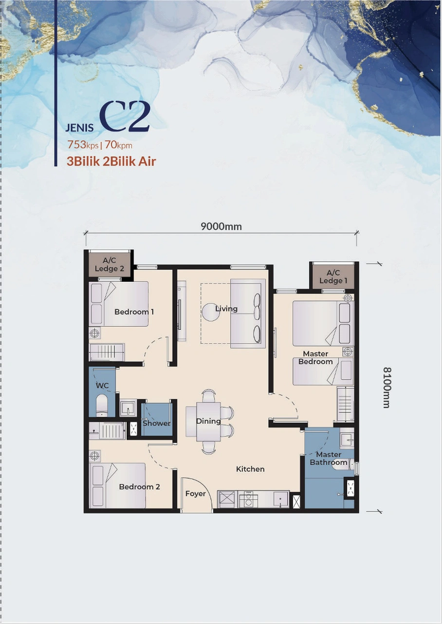 Exsim Terengganu_Qubaz Suites_Layout_Type-C