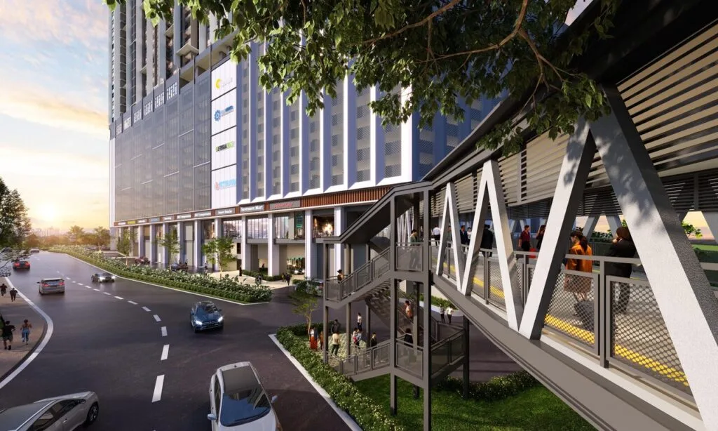 Proposed link bridge from Causewayz Square @ JBCC to Johor–Singapore CIQ, offering seamless cross-border connectivity within EXSIM’s exsim ciq integrated development.