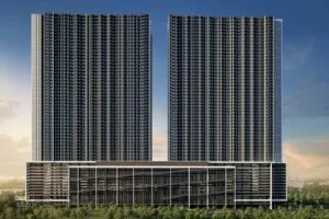 exsim-new-project-exsim-ciq-causewayz-square-jbcc-facade-tower-b-and-tower-d Tower b and Tower d Front facade view of EXSIM CIQ Causewayz Square @ JBCC, featuring symmetrical twin towers with a contemporary podium design in the heart of Johor Bahru CBD