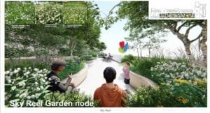 exsim-new-project-exsim-ciq-causewayz-square-jbcc-facilities-sky-reef-garden-node Sky Reef Garden at EXSIM CIQ Causewayz Square @ JBCC, featuring vibrant flowers, seating nodes, and family-friendly walkways in a scenic rooftop setting.
