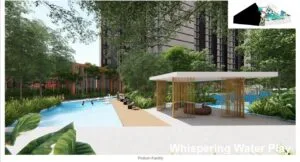 exsim-new-project-exsim-ciq-causewayz-square-jbcc-facilities-whispering water play Whispering Water Play zone at the podium of EXSIM CIQ Causewayz Square @ JBCC, designed with shaded resting pods, timber walkways, and interactive water features.