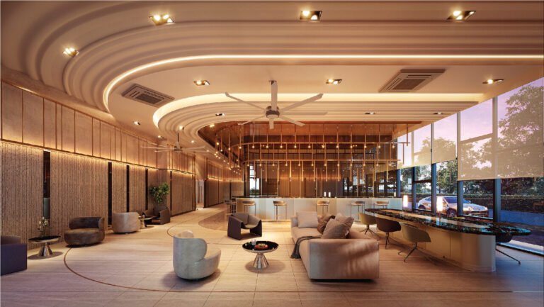 Grand lobby lounge at The Celestz Residences @ Kebun Teh in Johor Bahru