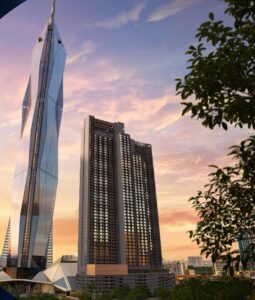 MABA Suitez @ 118 Tower by Exsim: two residential towers on a shared podium, located right next to Merdeka 118 in Kuala Lumpur city centre.