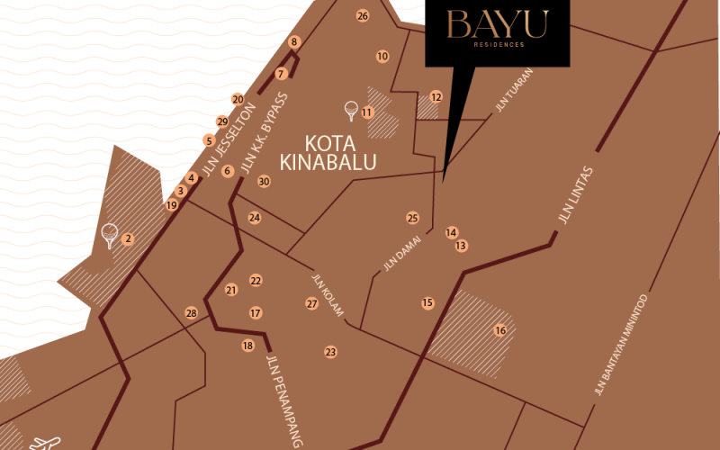 Exsim Sabah_Bayu Damai Residences_Location Map